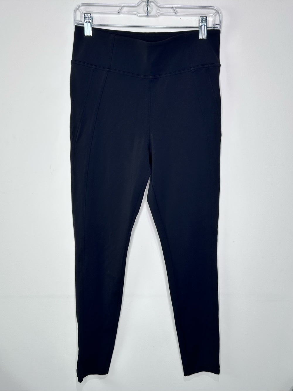 Athleta Stellar Tight Black Size Medium Zip Ankle Pull On Career Travel Pant - Picture 2 of 7